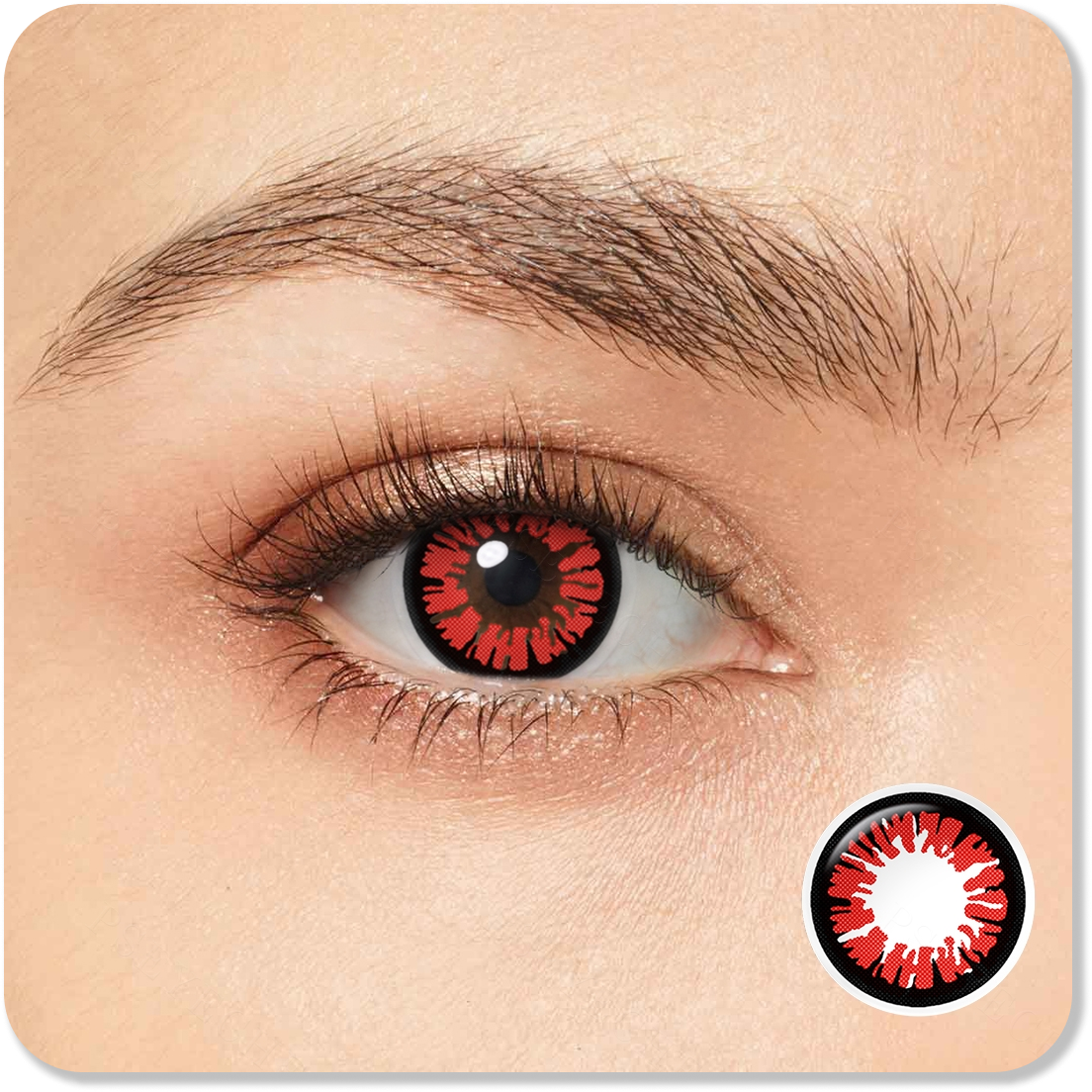 Glamor Red Halloween Eyes