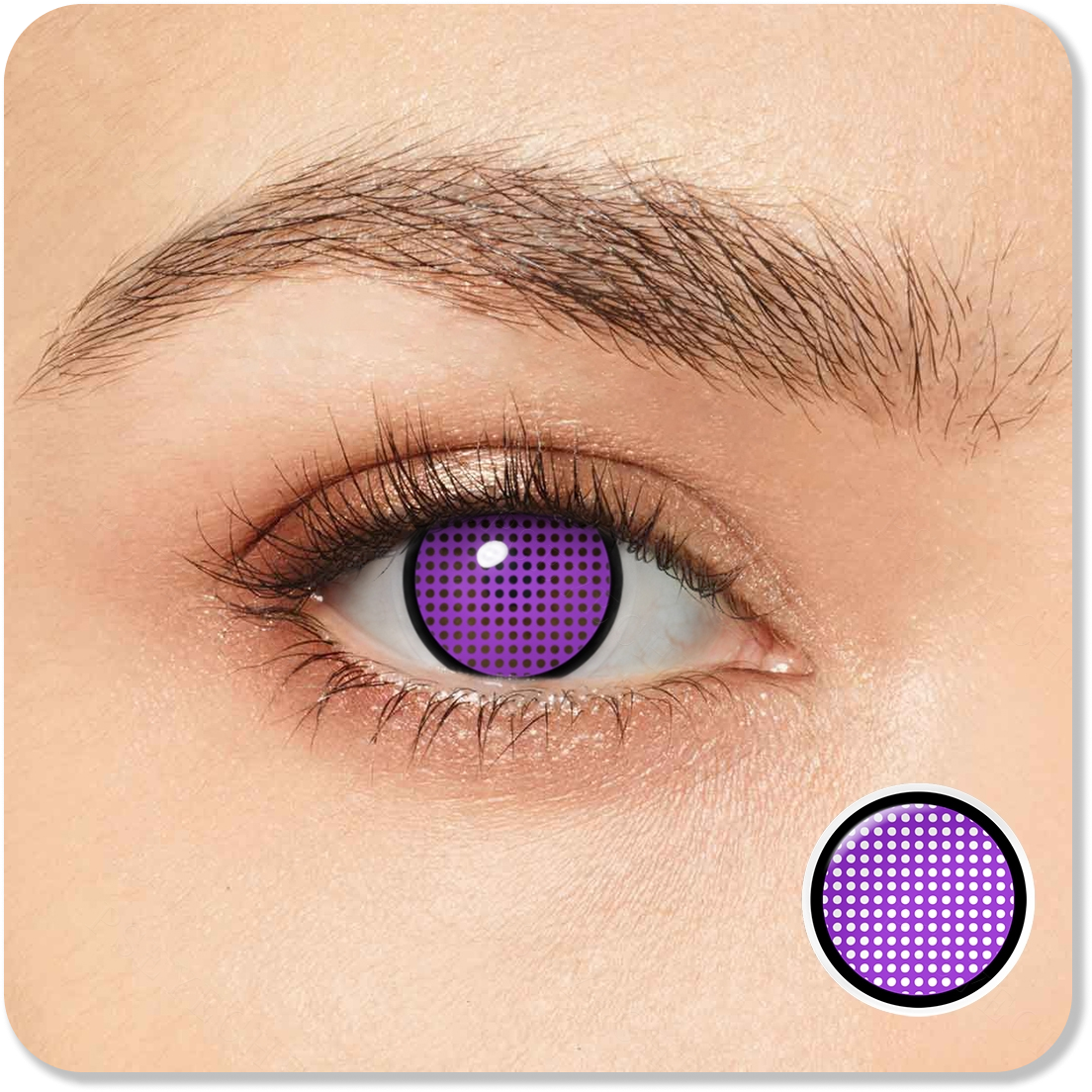 Purple All Mesh Halloween Eyes