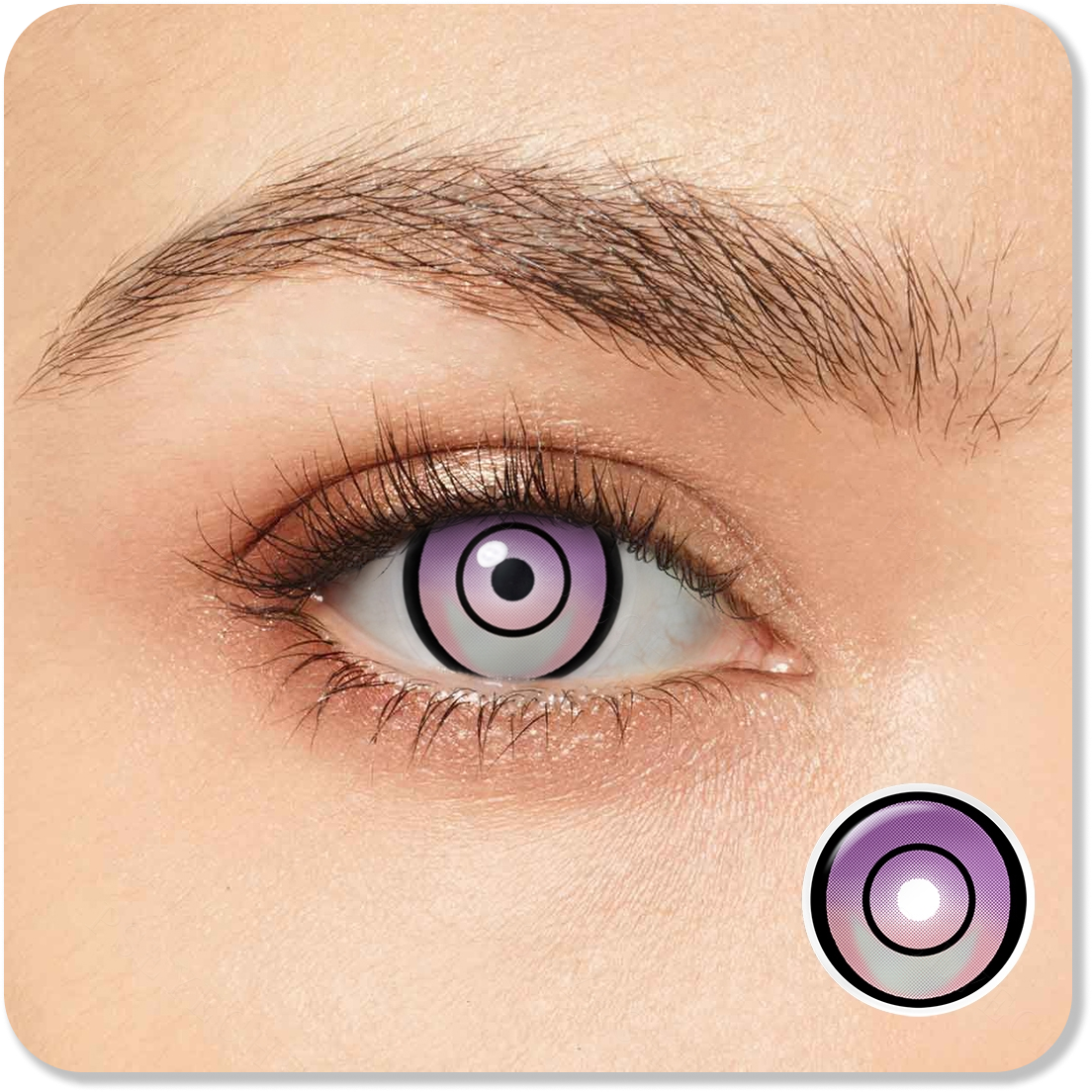 Lucy Cyberpunk Light Purple Anime Eyes