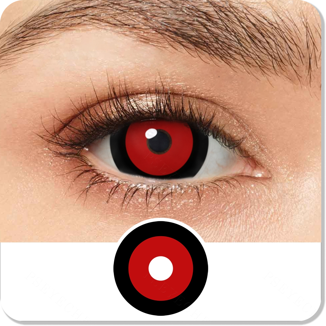 Black & Red Mini Sclera Eyes