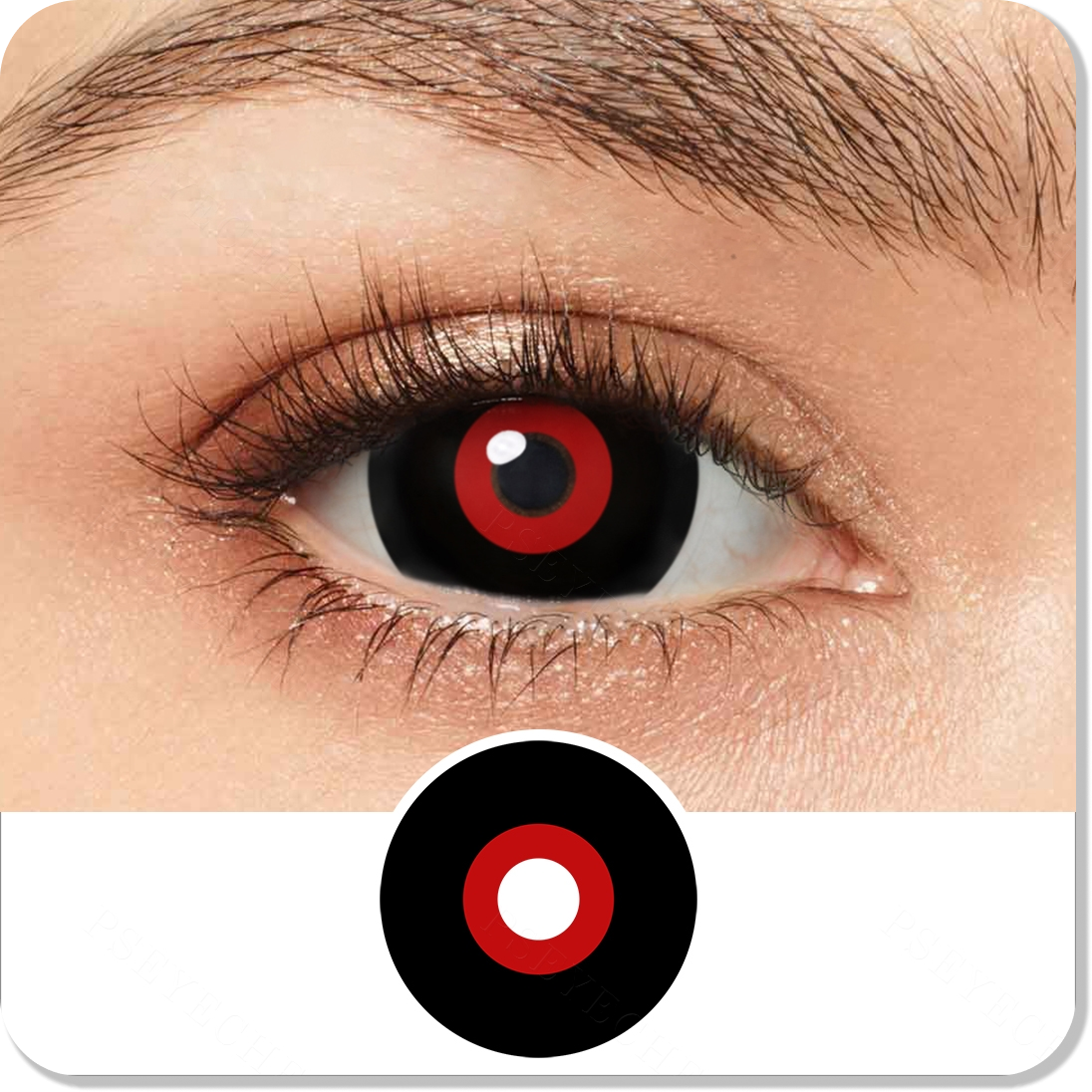 Tokyo Ghoul Black and Red Mini Sclera Eyes