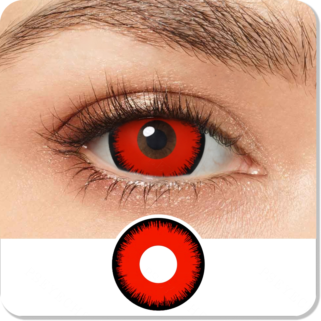 Werewolf Red Mini Sclera Eyes