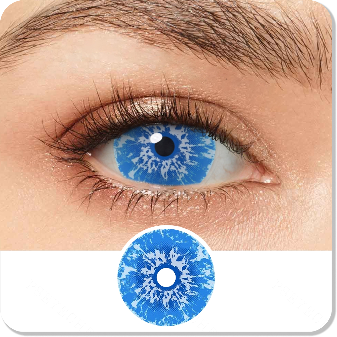 White Walker Ice Blue Sci-Fi Mini Sclera Eyes