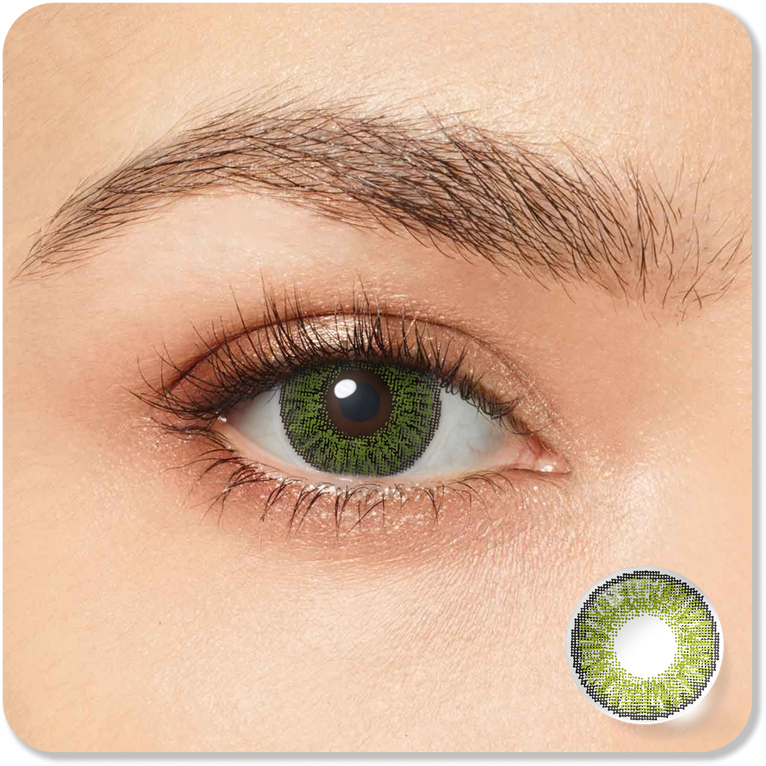 3 Tone Gemstone Green Eyes