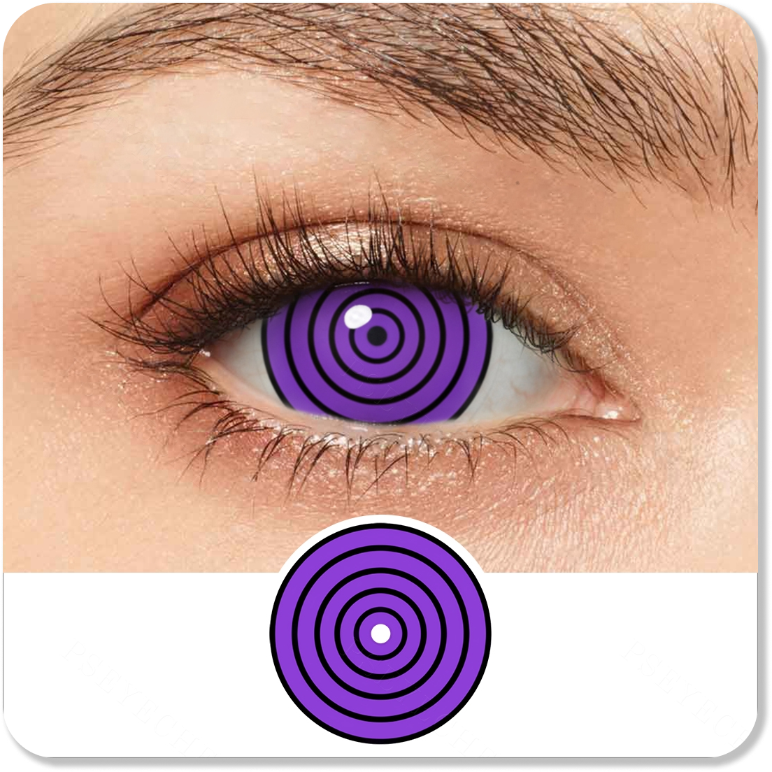 Purple Rinnegan Mini Sclera Eyes