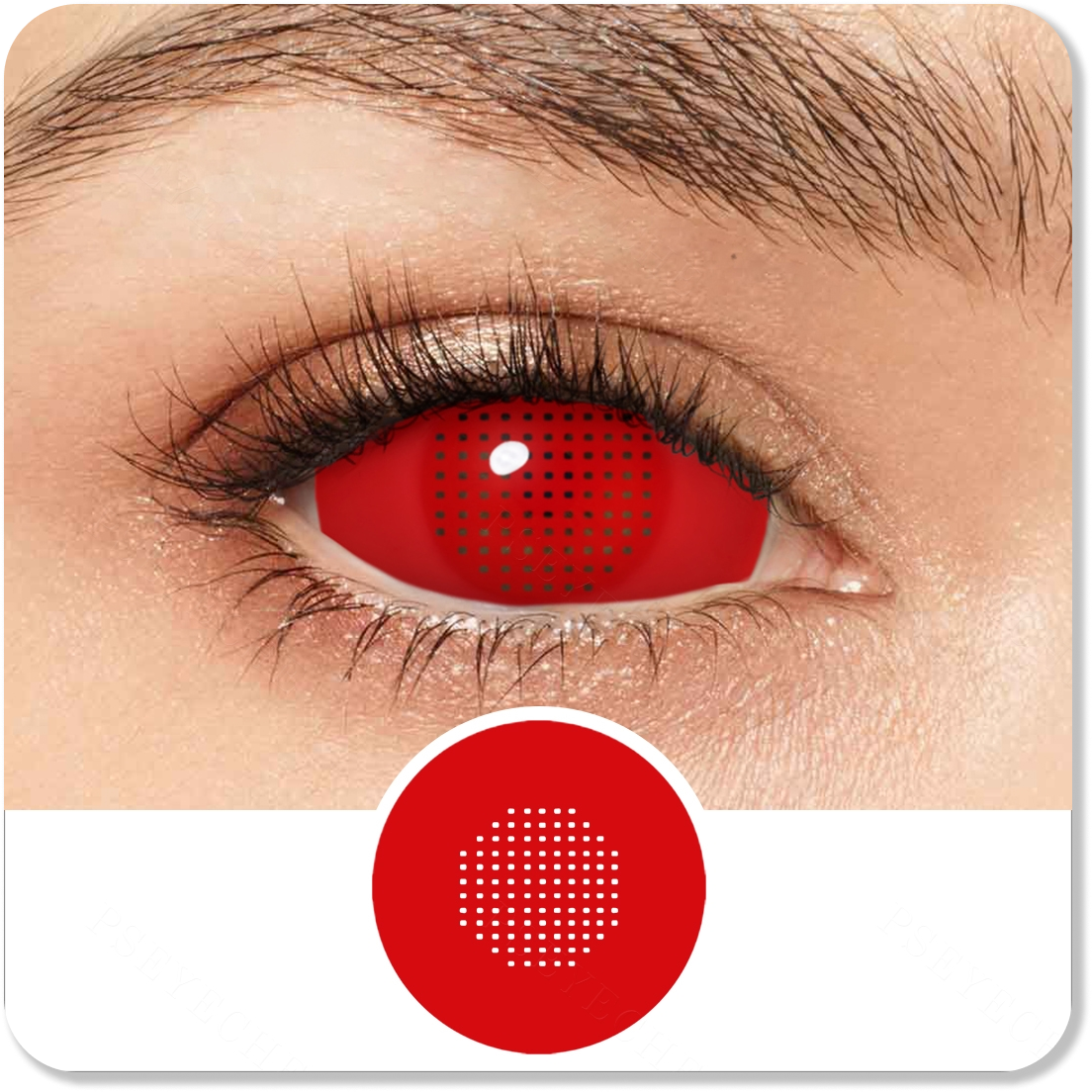 Red Mesh Sclera Eyes